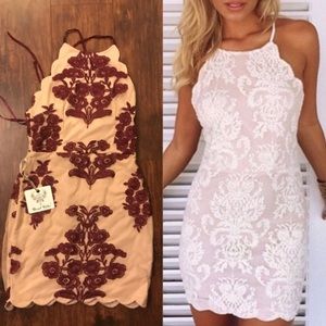  Angel Biba Nude Lace Dress